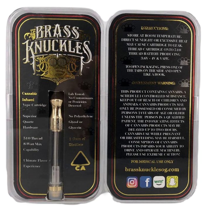 S35 Brass Knuckles Vape Cartridge 
