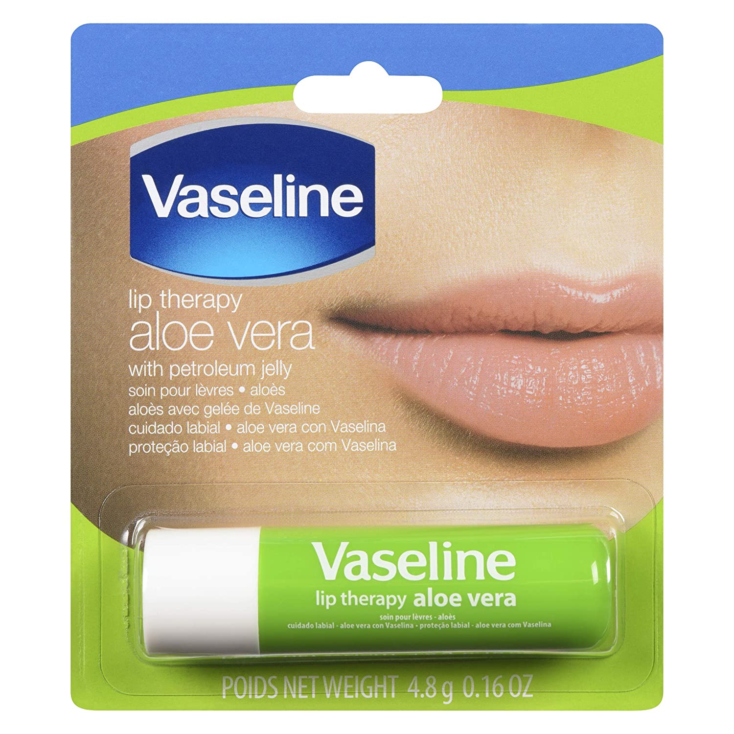 S518 Vaseline Lip Therapy Aloe Vera 0.18oz x 1pc