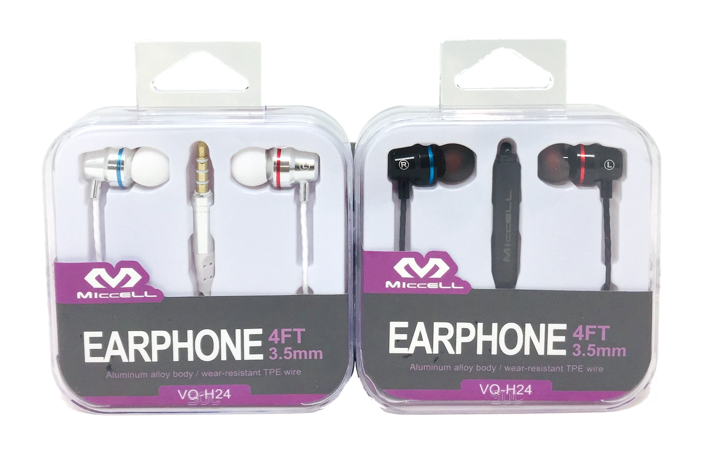 S1024 Miccell Music Stereo Earphone (VQ-H24) Acrylic Pack