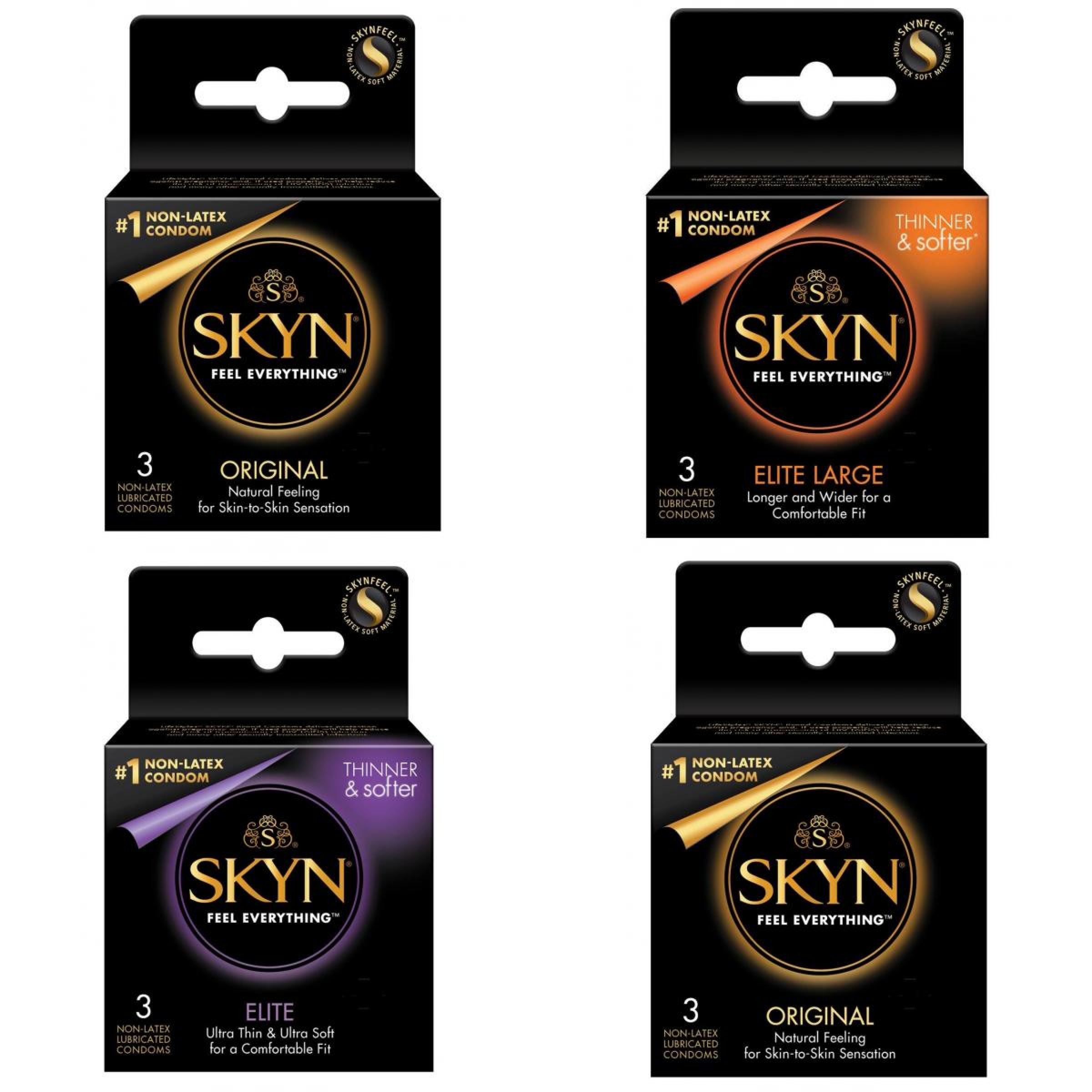 S1712 SKYN Non-Latex Lubricated Condom 3ct x 6's