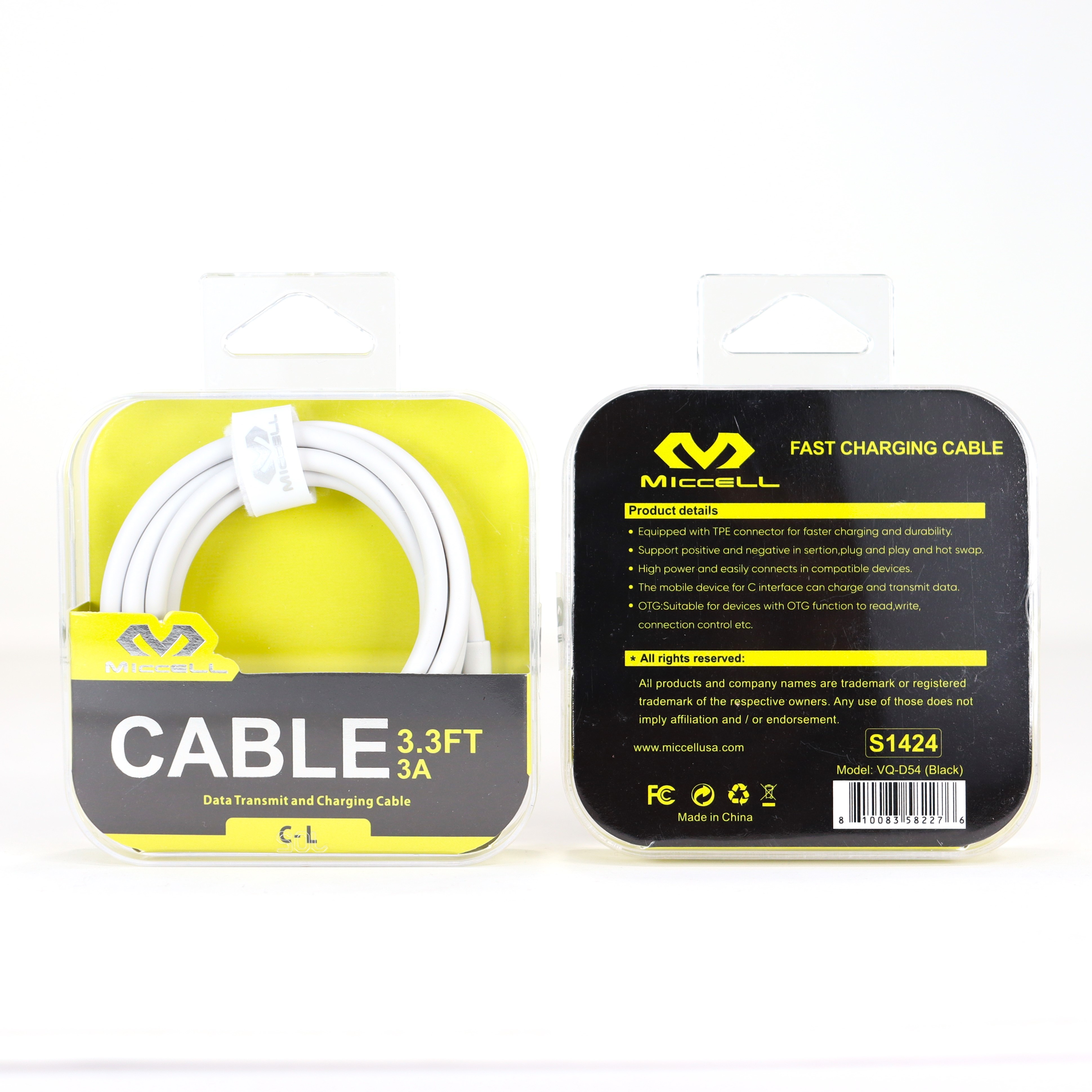 S1424 Miccell C to L 3.3ft Cable (VQ-D54) Acrylic Pack
