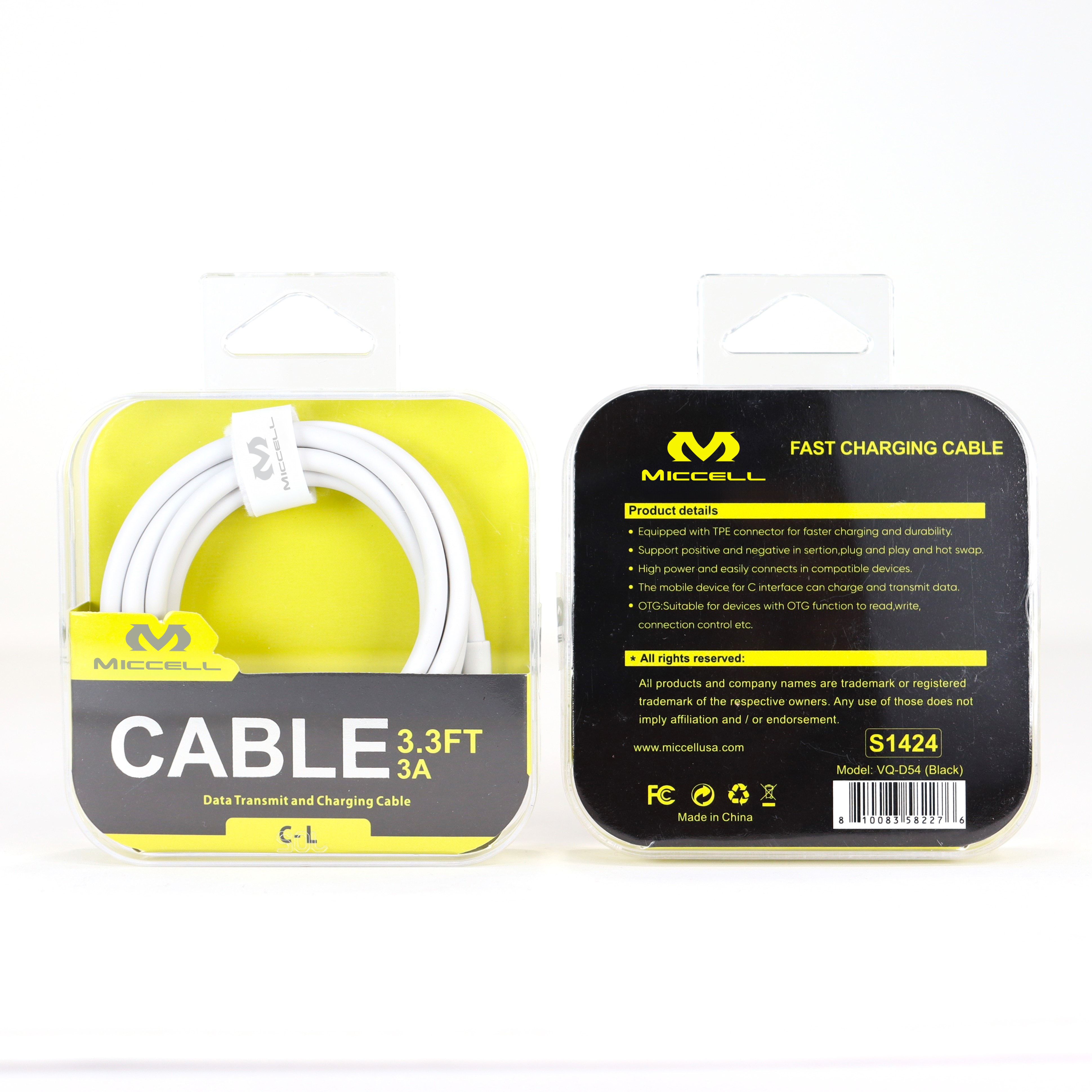 S1424 Miccell C to L 3.3ft Cable (VQ-D54) Acrylic Pack