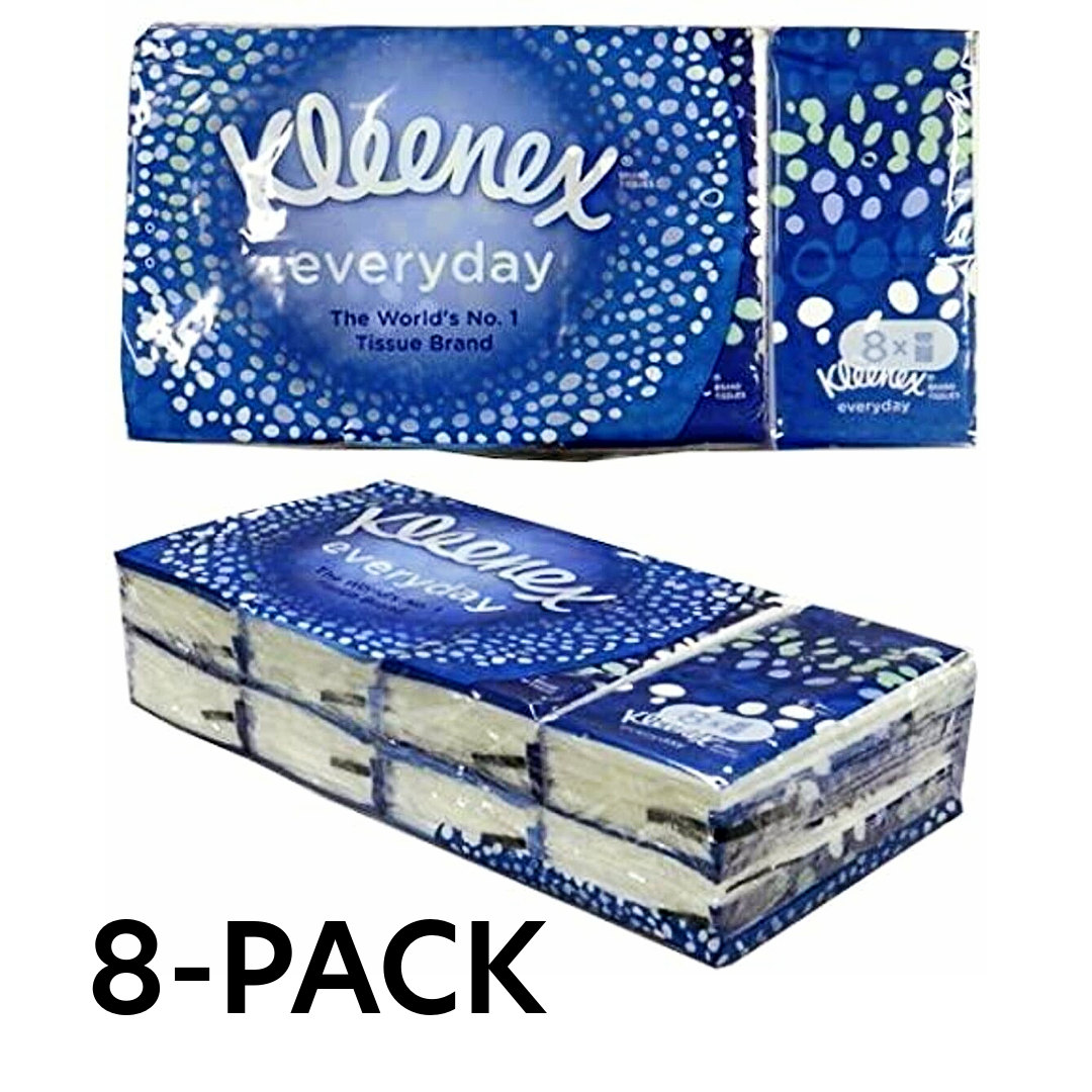 S2885 Kleenex Pocket Tissue (9 Sheets) - Everyday 8-Pack - NO RETURN